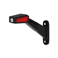 Fristom LED Breedtelamp links 12-36v, 30cm kabel (Rood/wit/amber)