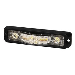 LED R65 Flitser 6-LED amber | wit Split colour 12-24v