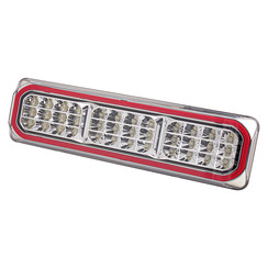 LED Neon chrome rear light with reversing light 12/24v 40cm cable