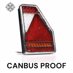 LED Achterlicht CanbusProof rechts driehoek model 12v 5-functie  5-PIN's