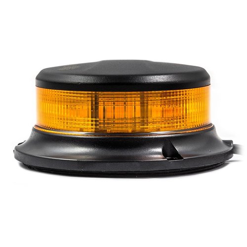 TRALERT® LED R65 Zwaailamp amber met heldere lens 12/24v Magneet