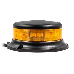 LED R65 Zwaailamp amber met amber lens 12/24v 3-bouts