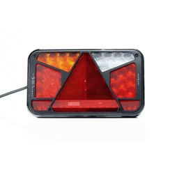 LED rear light+numberplate light left 12-24v 7-functions 100cm cable