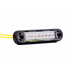 LED markeerverlichting /lang amber 12-24v 0,15m. kabel