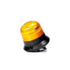 R65 LED zwaailamp, single flash, 1-bouts, 12/24V 1,5m kabel