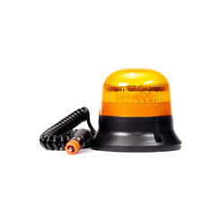 R65 LED beacon, rotating, magnetic mount, 12/24V, 7.8m cable.