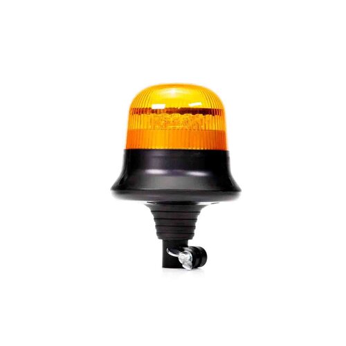 Fristom R65 LED zwaailamp, single flash, DIN-opsteek, 12/24V