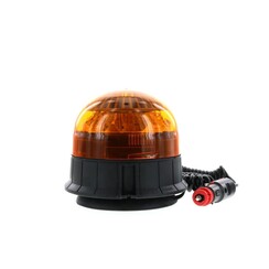 LED R65 zwaailamp amber 12/24v magneetmontage, dubbele flits