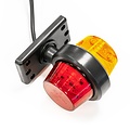 TRALERT® LED pendellamp, korte steel & matte lens,  | 12-24v |
