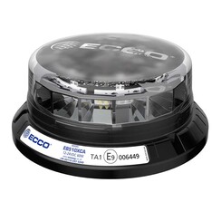 LED R65 Zwaailamp 12-24v Amber/transp./CISPR/IP69K/3-Bouts