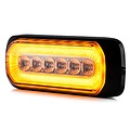 TRALERT® LED R65 flitser + Halo-ring, amber/amber 12-24v