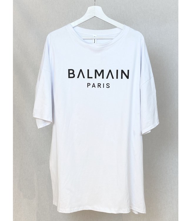 Halve cirkel Arrangement Aanpassing Balmain T-shirt White - Nina Niki