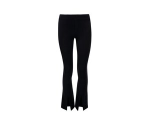 Flared pants split zwart - Nina Niki