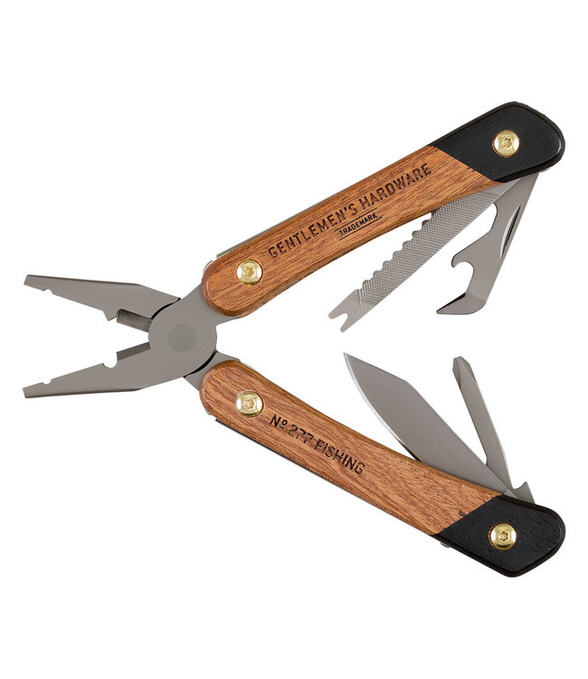 Gentlemen's Hardware Fishing Multi-Tool with Wood handle