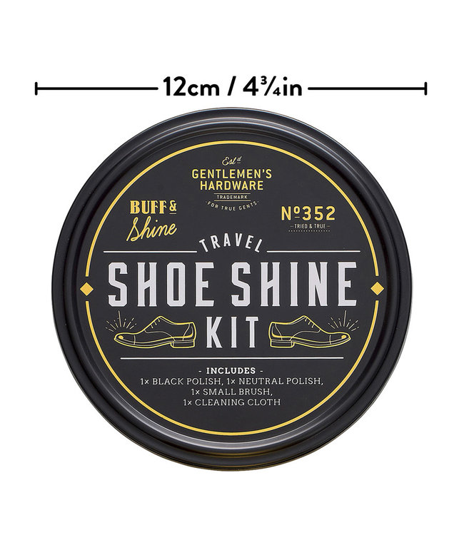 Gentlemen's Hardware Travel Shoe Shine Tin
