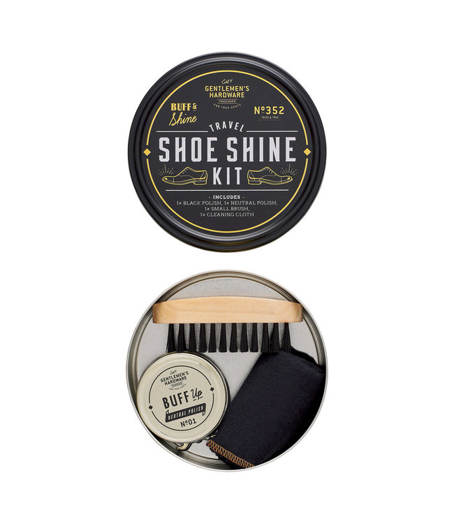 Gentlemen's Hardware Travel Shoe Shine Tin
