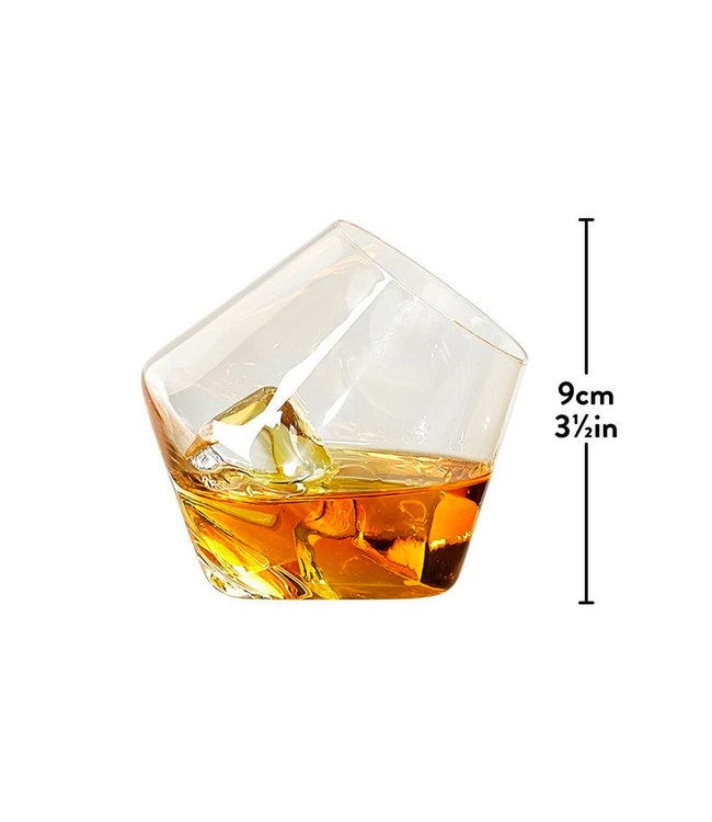 Gentlemen's Hardware Rocking whiskey glazen set van 2