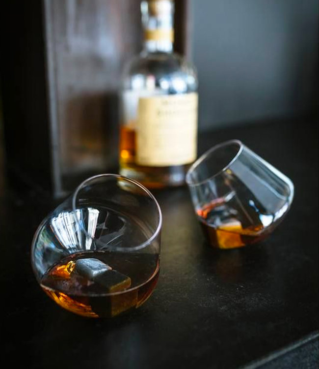 Gentlemen's Hardware Rocking whiskey glazen set van 2