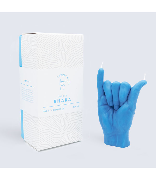 CandleHand CandleHand Kaars - Shaka - blue