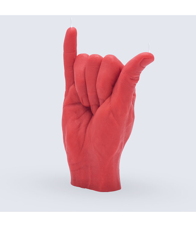 CandleHand CandleHand Kaars - Shaka - red