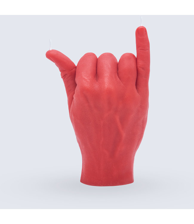 CandleHand CandleHand Kaars - Shaka - red