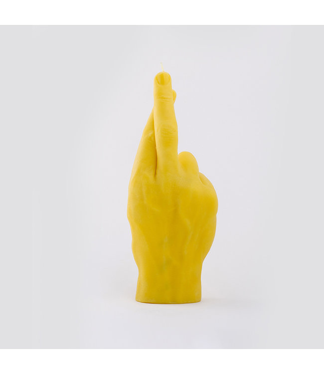 CandleHand CandleHand Kaars - Crossed Fingers - yellow