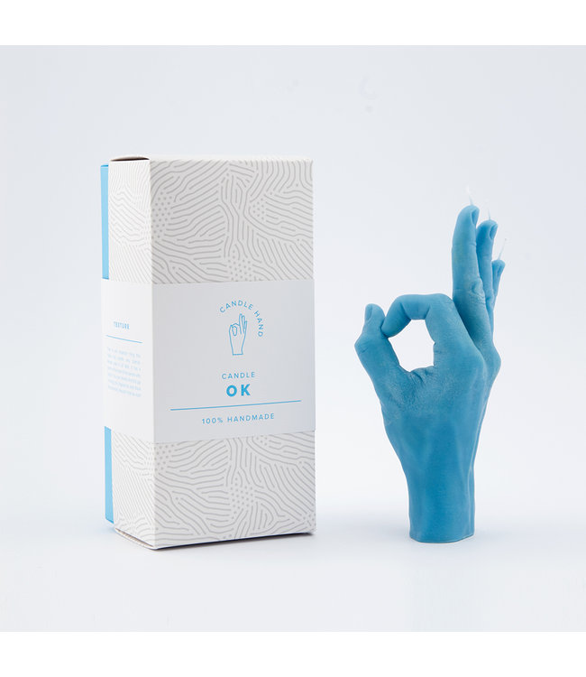 CandleHand CandleHand Kaars - OK - blue
