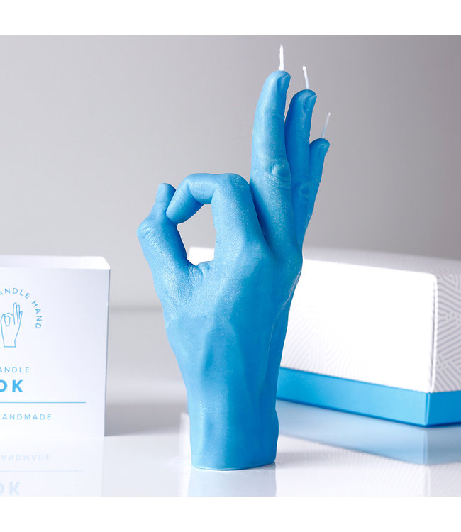 CandleHand CandleHand Kaars - OK - blue