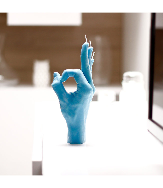 CandleHand CandleHand Kaars - OK - blue