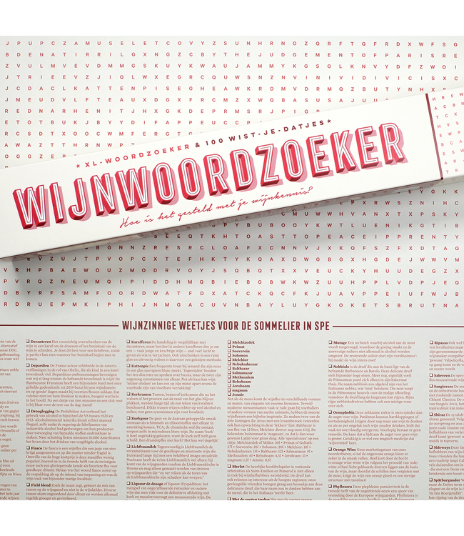 Stratier XL-SPELPOSTER 100 WIJNTERMEN | 100 x 65 cm