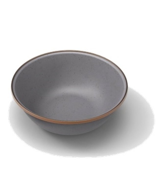 Barebones Enamel Bowl/Kom - Stone grey  17cm - Set van 2