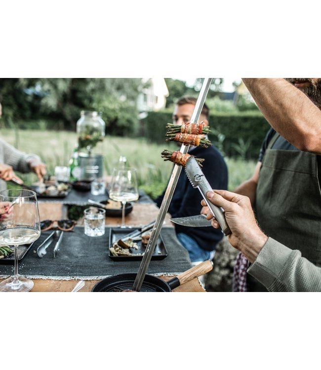 Forged Churrasco RVS serveertangen 4 st.