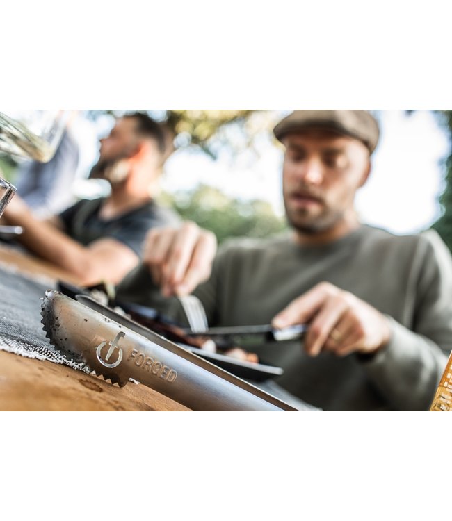 Forged Churrasco RVS serveertangen 4 st.