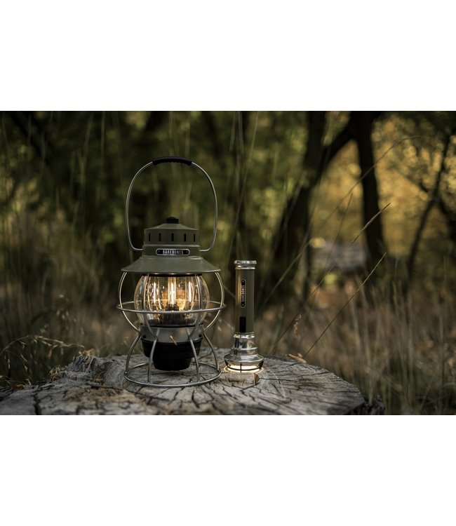 Barebones Railroad Lantaarn - Olive - USB oplaadbaar - olijfgroen