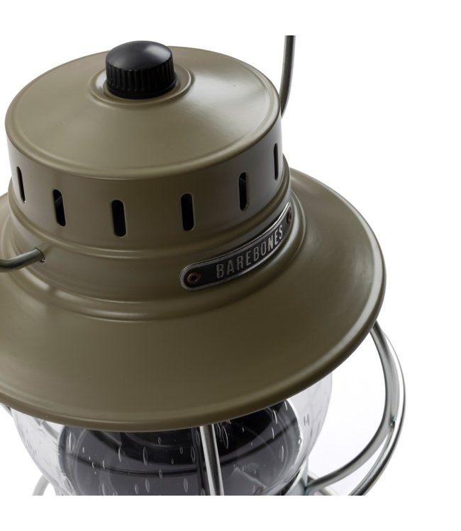 Barebones Railroad Lantaarn - Olive - USB oplaadbaar - olijfgroen