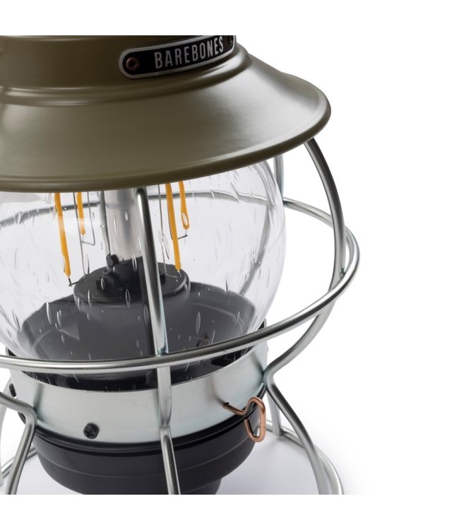 Barebones Railroad Lantaarn - Olive - USB oplaadbaar - olijfgroen