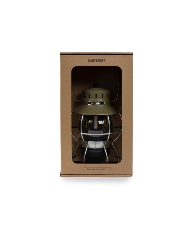 Barebones Railroad Lantaarn - Olive - USB oplaadbaar - olijfgroen