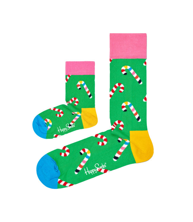 Happy Socks Zo Vader Zo Zoon/Dochter sokken Kerst Candy Cane