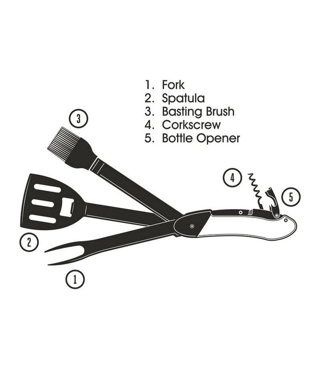 Gentlemen's Hardware Barbecue Multi-Tool 5 in 1