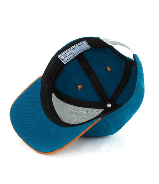 Hello Hossy Zo Vader Zo Zoon/Dochter Matching caps - Duck blue