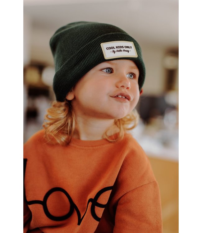 Hello Hossy Zo Vader Zo Zoon/Dochter Matching Mutsen- Urban Green