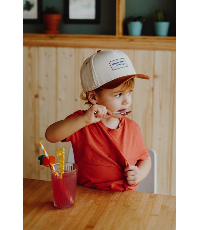 Hello Hossy Zo Vader Zo Zoon/Dochter Matching caps - Mini Beige