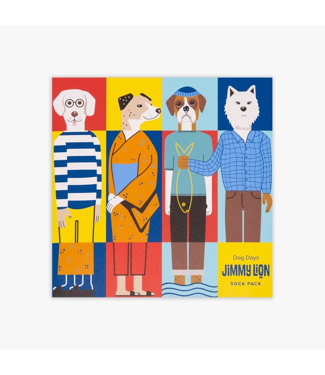 Jimmy Lion Dog Days - sokken gift pack 4 paar