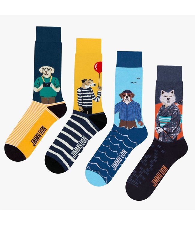 Jimmy Lion Dog Days - sokken gift pack 4 paar