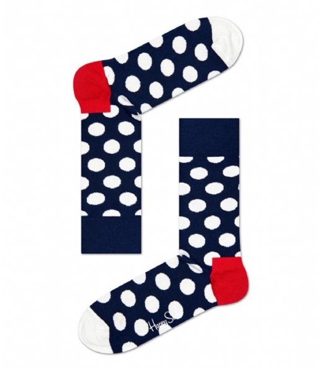 Happy Socks Big Dots Blue sokken