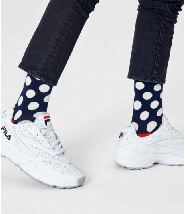 Happy Socks Big Dots Blue sokken