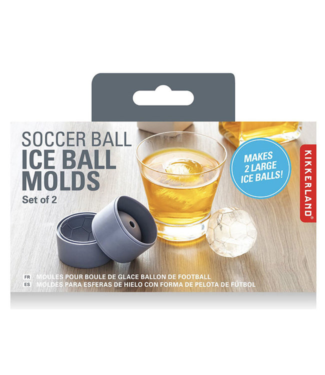 Kikkerland Voetbal Ice Balls - set van 2