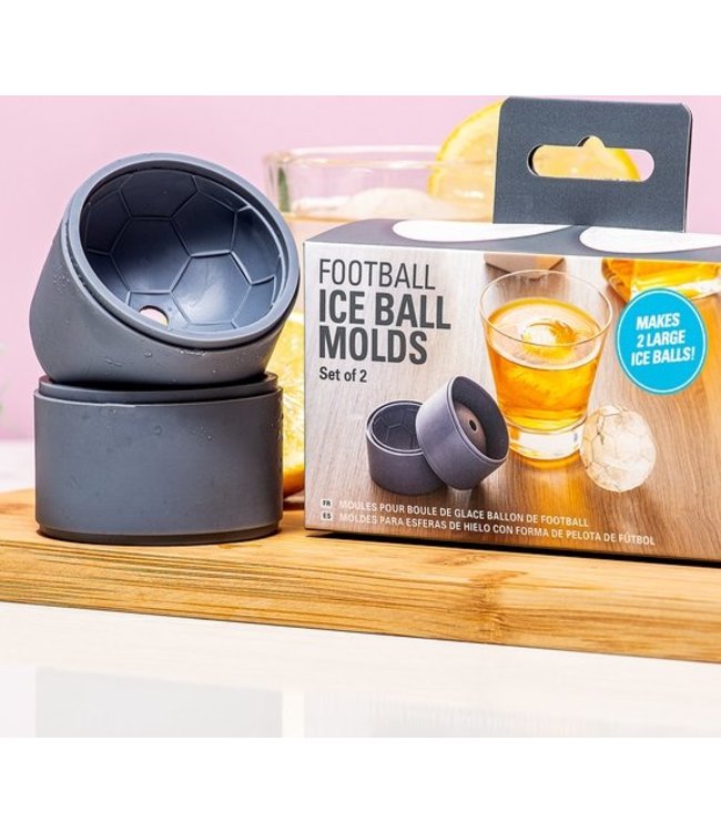 Kikkerland Voetbal Ice Balls - set van 2