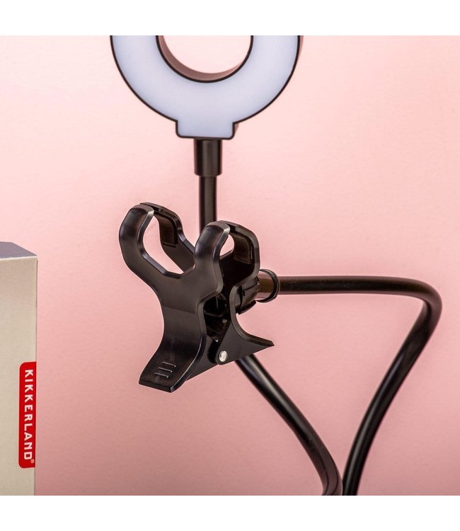 Kikkerland Live Streaming set | incl. telefoonhouder en licht