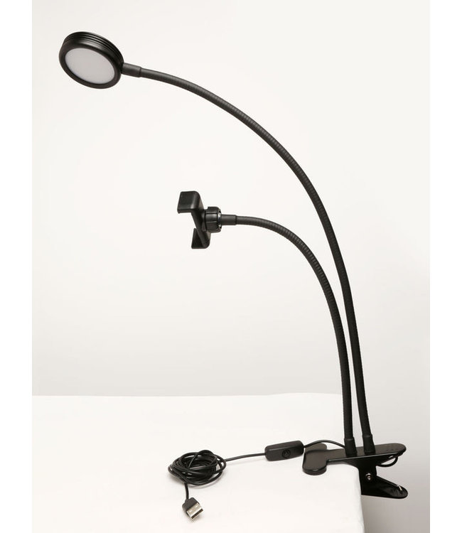 Kikkerland Live Streaming set | incl. telefoonhouder en licht